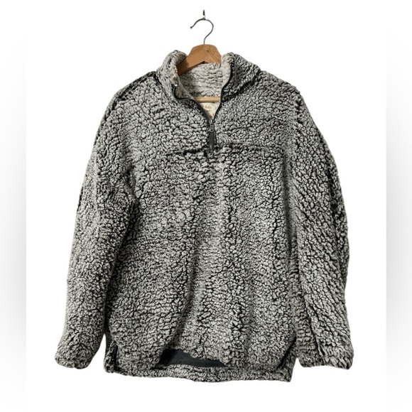 Altar'd State Sweaters - Altar'd State Sherpa Half Zip Pullover Charcoal Gray Size Small, Fleece